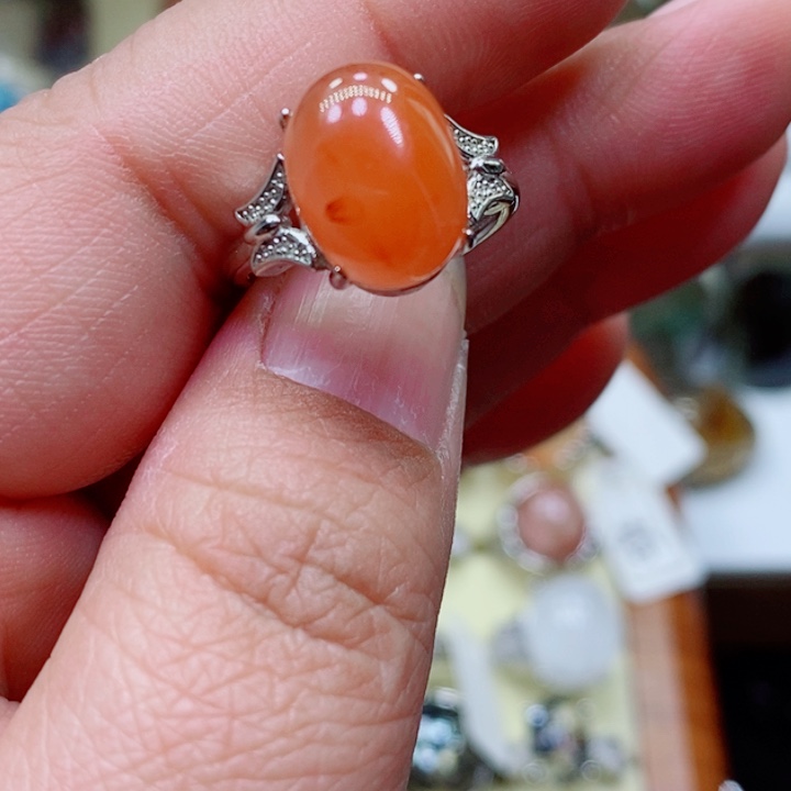 水晶戒指未镶嵌水晶