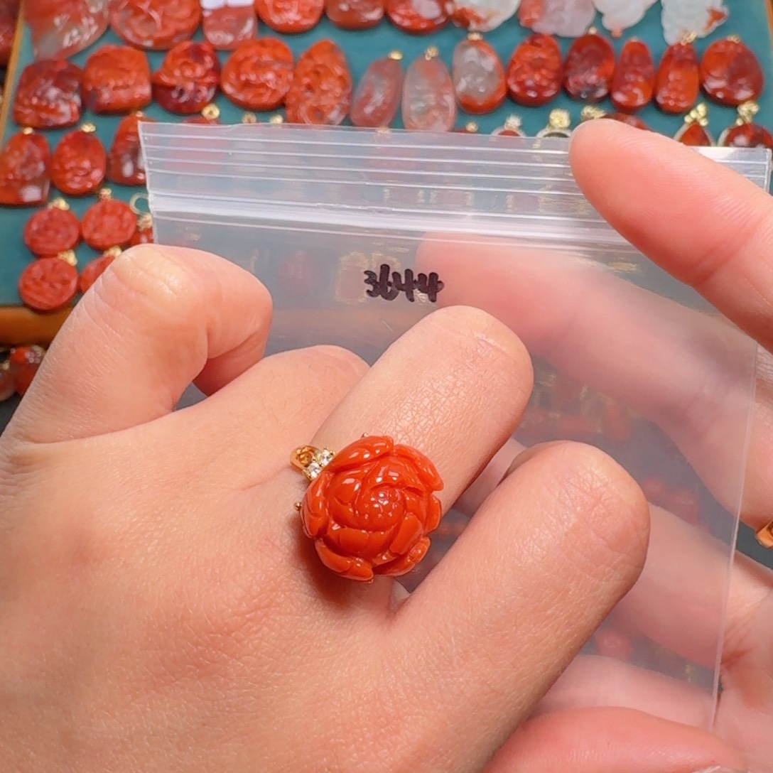 南红玛瑙南红玛瑙银S925镶嵌