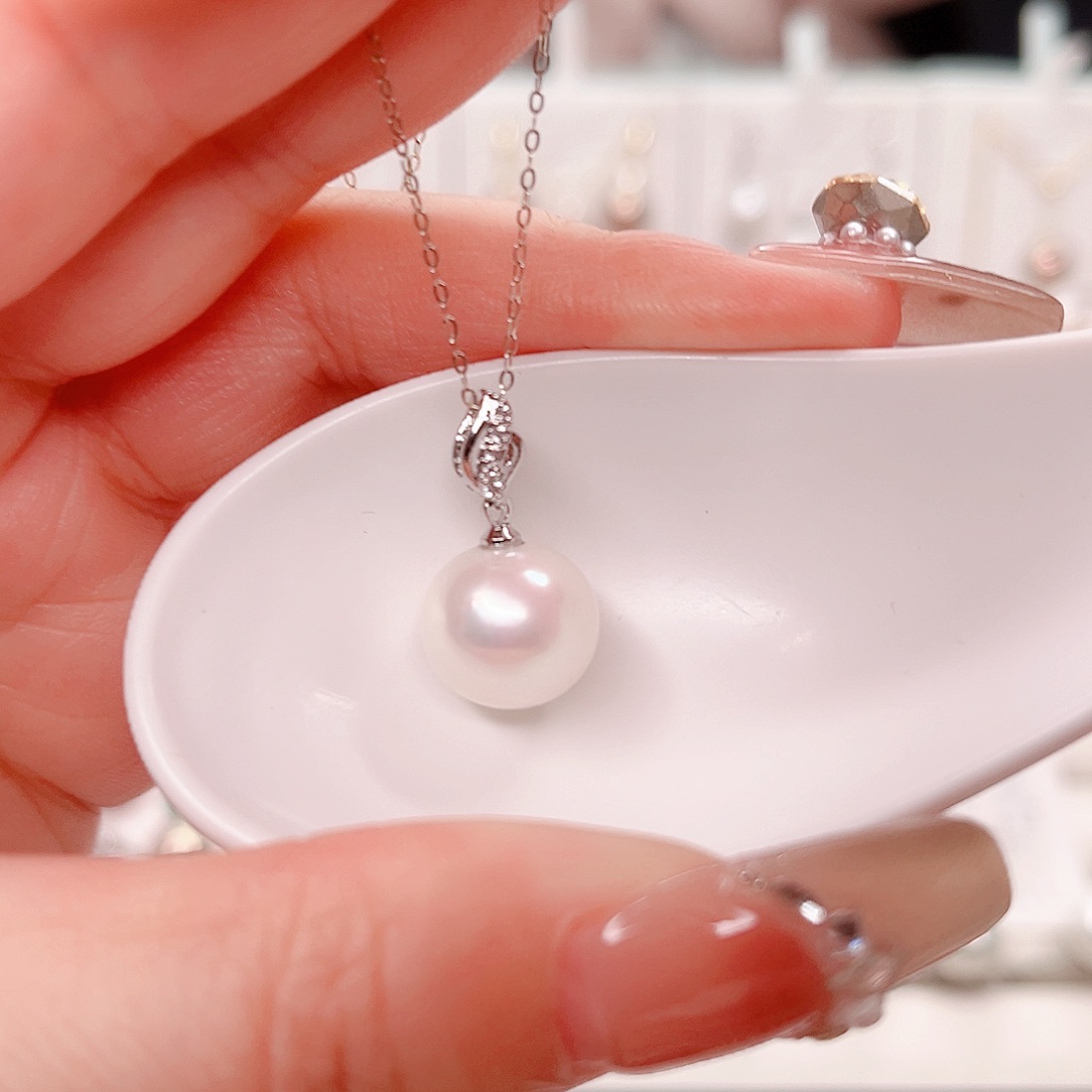 合金淡水珍珠吊坠(赠链)