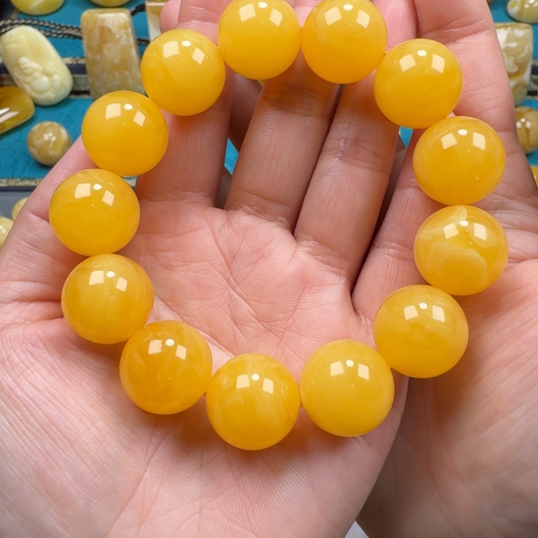 琥珀手链未镶嵌蜜蜡