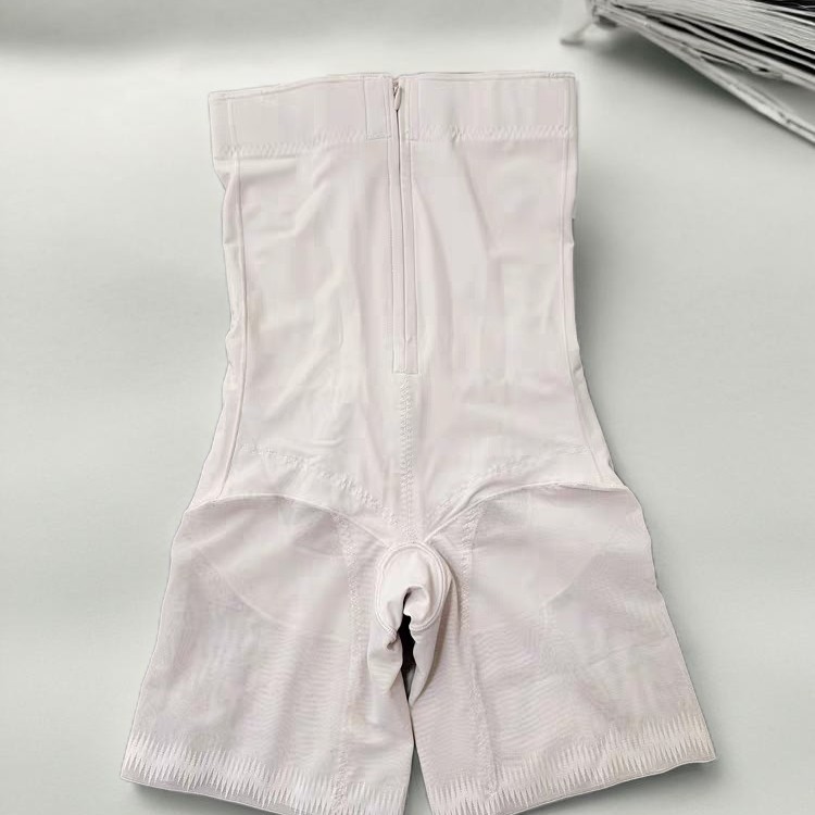 强压收腹裤高腰拉链排扣提臀翘臀舒适网纱塑身衣美体塑形无痕裤脚