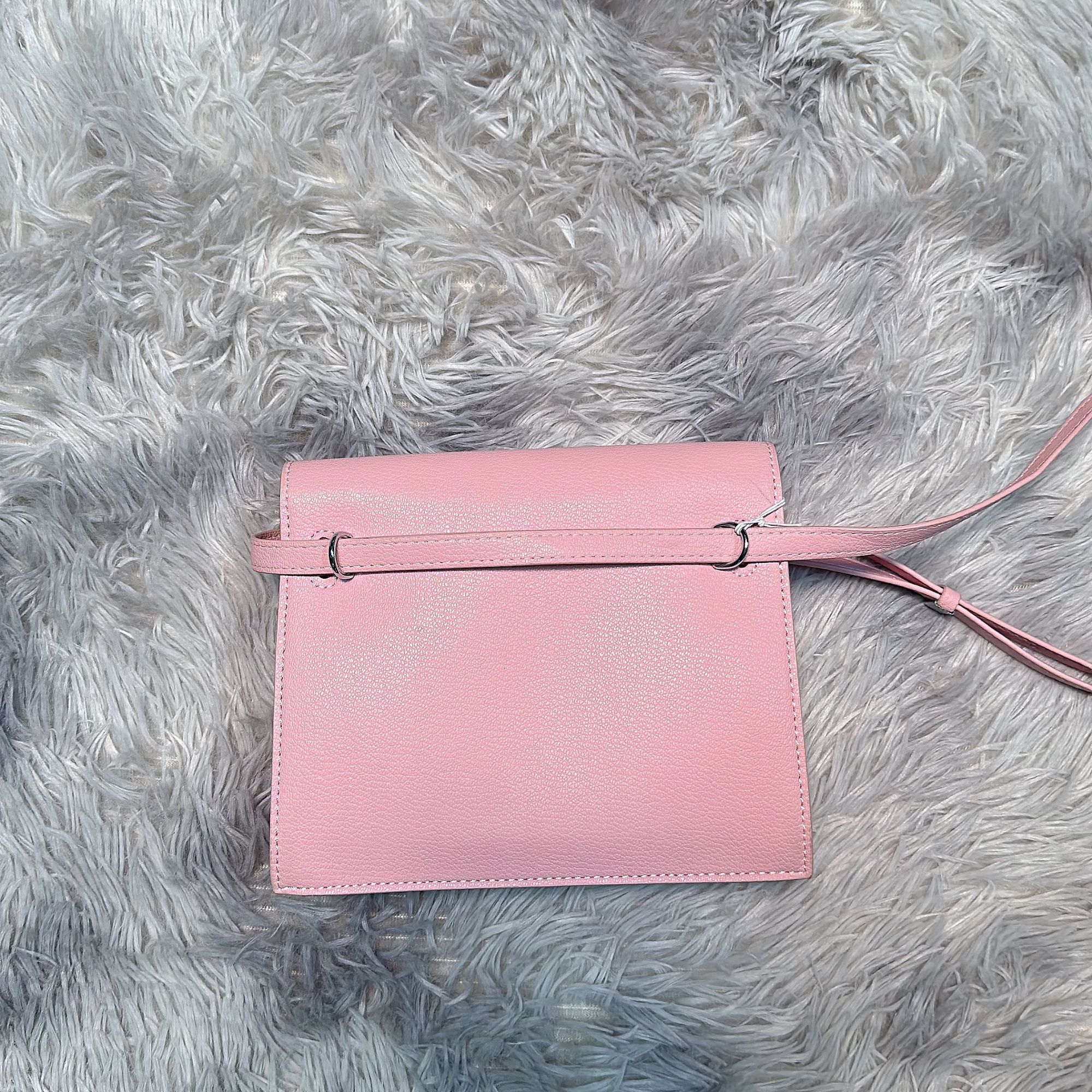 手工真皮女包时尚百搭粉K  0165