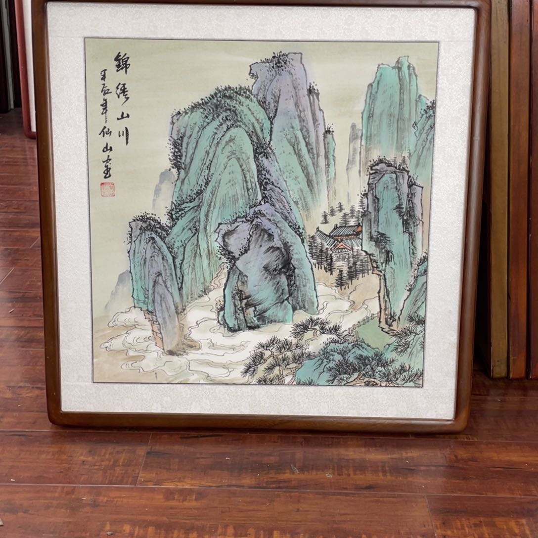 国画带框尺寸63*63厘米