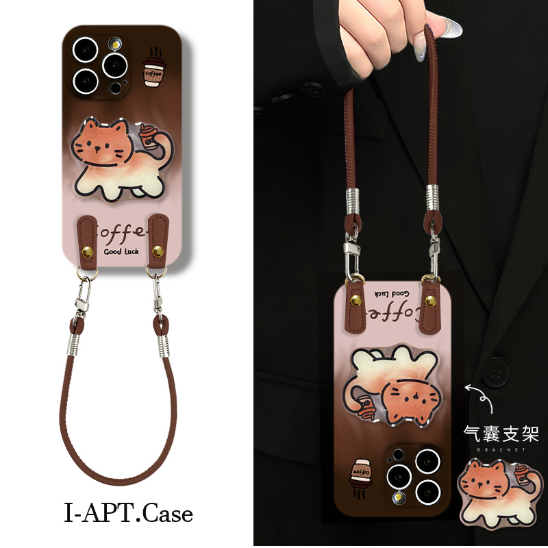 棕底烟雾咖啡菲林软壳适用iPhone苹果手机壳华为oppo小米vivo荣耀