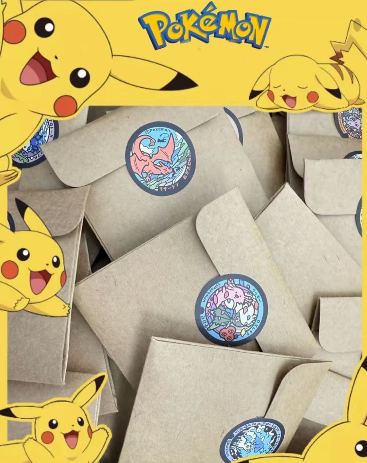 宝可梦二创艺术金属币冰箱贴