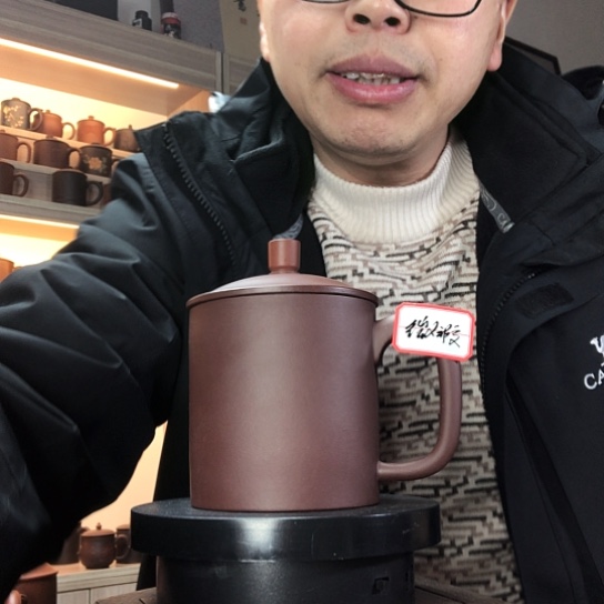 紫泥茶杯办公杯容量450