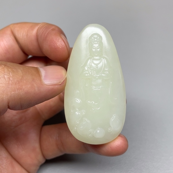 和田玉未镶嵌吊坠(不含链)一****！