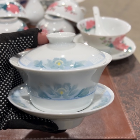 醴陵高温瓷器釉下手绘180毫升