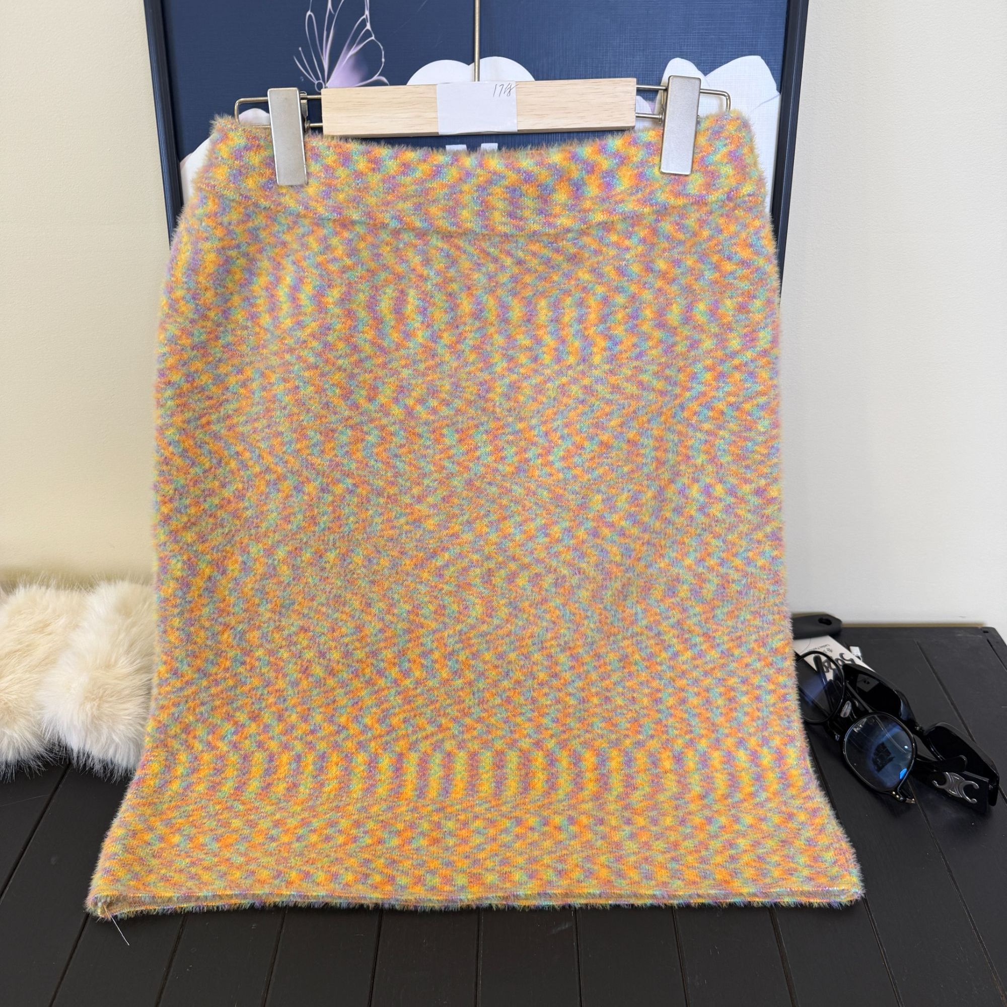 【王哥精选】新款小香风气质高腰显瘦保暖女士秋冬短裙-9930