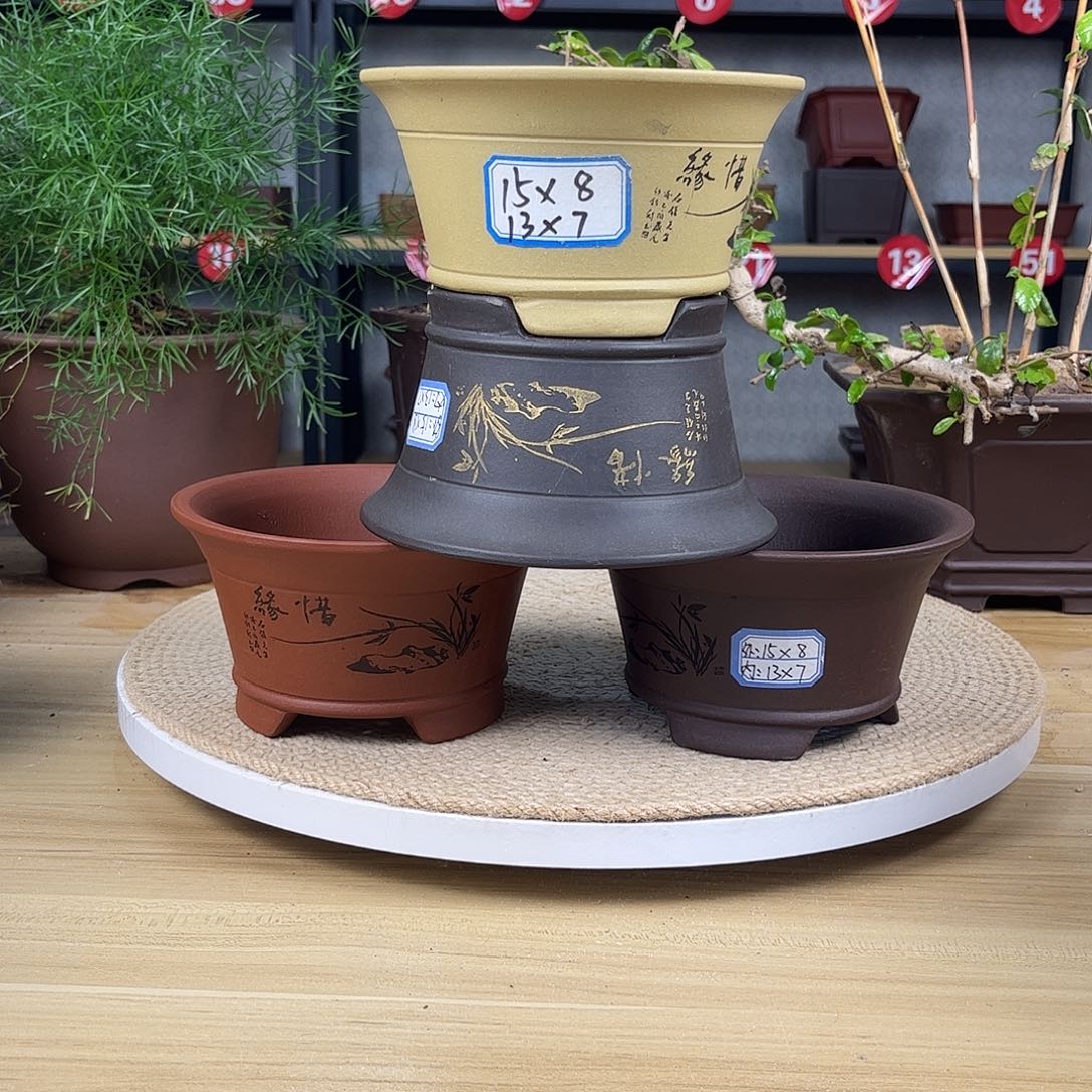 紫砂花盆紫砂花盆