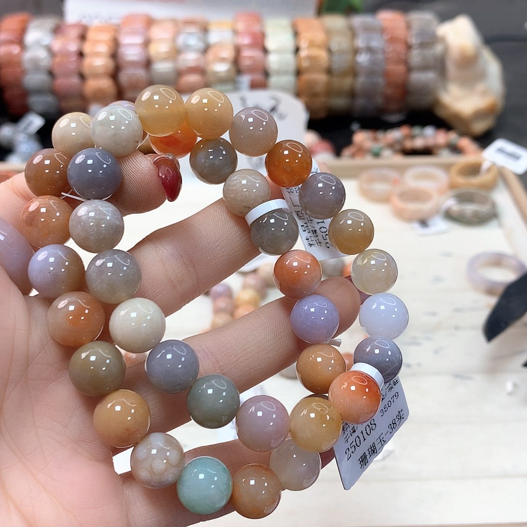 硅化珊瑚（珊瑚玉）手链未镶嵌安*226