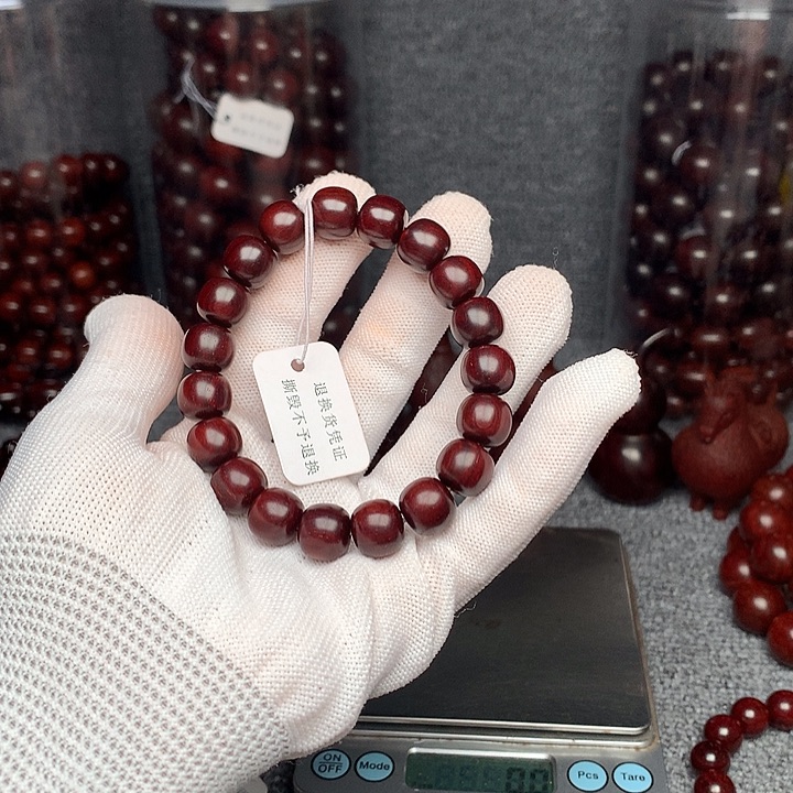 檀香紫檀（小叶紫檀）手串/手链原汁原味10×11高油高密顶泥