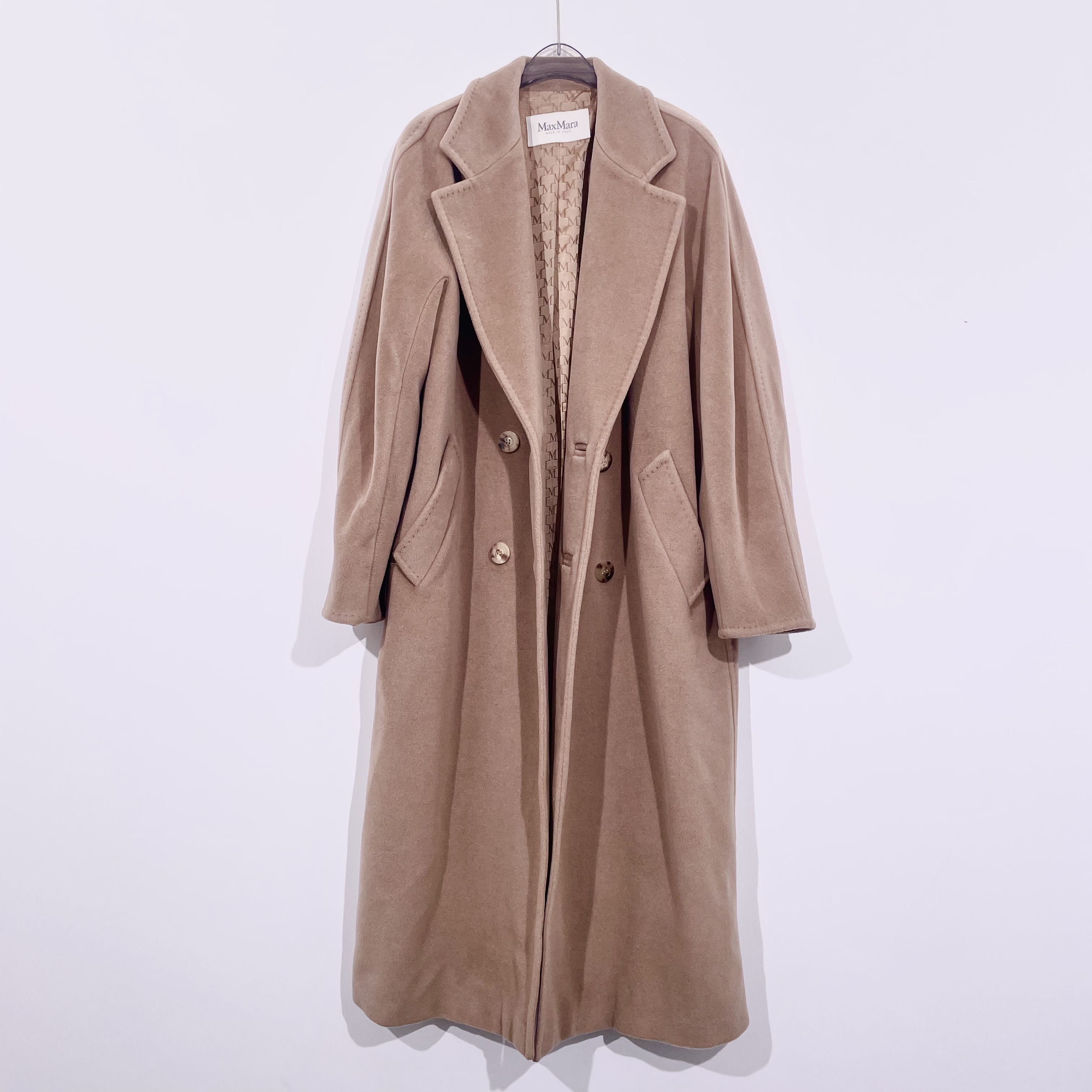 99新 MaxMara 101801驼色大衣/40码/A00363