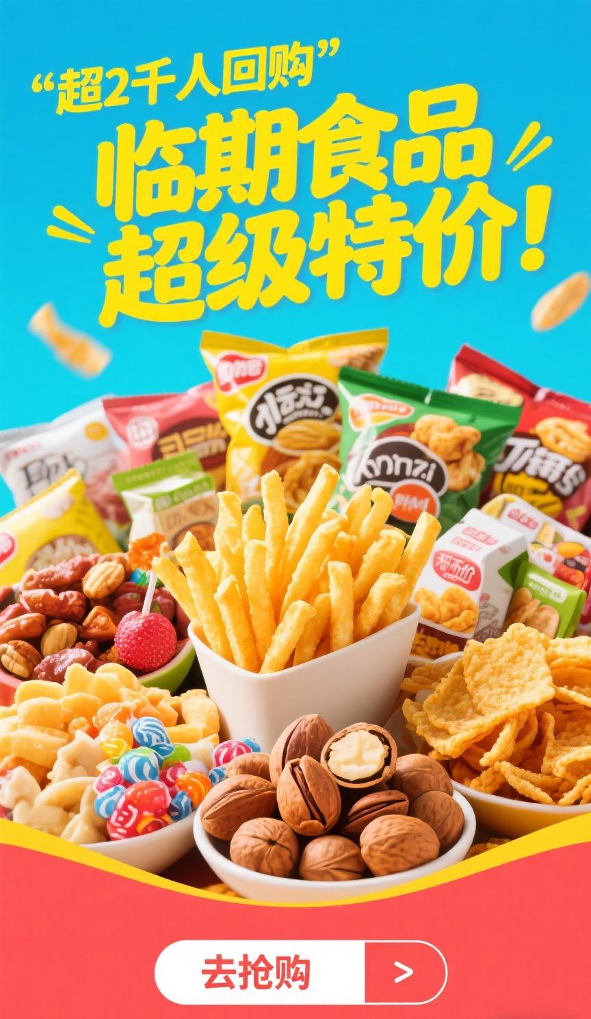 [自选模式]特价临期微瑕捡漏零食(以直播为准)