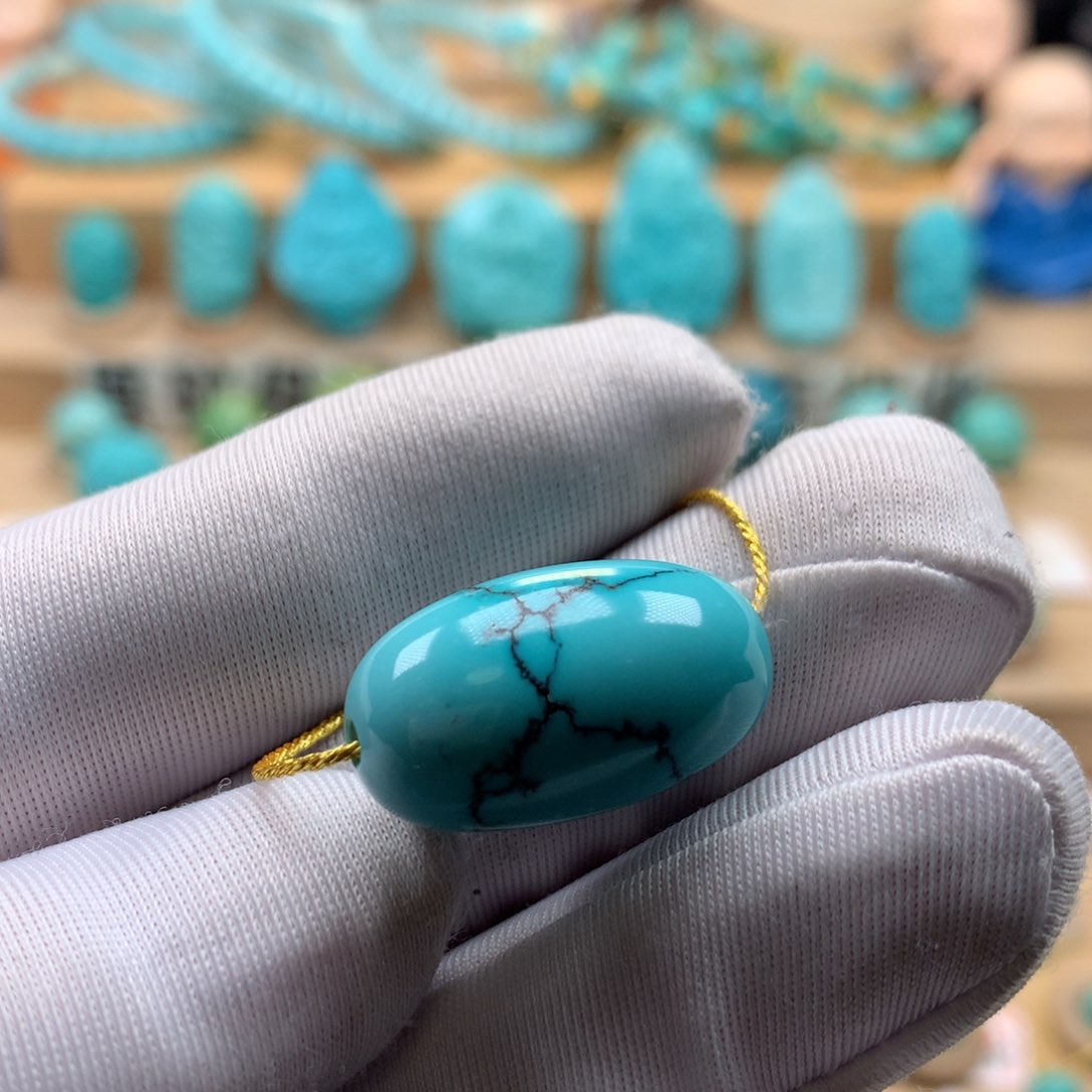 绿松石珠宝奇石未镶嵌奶***力