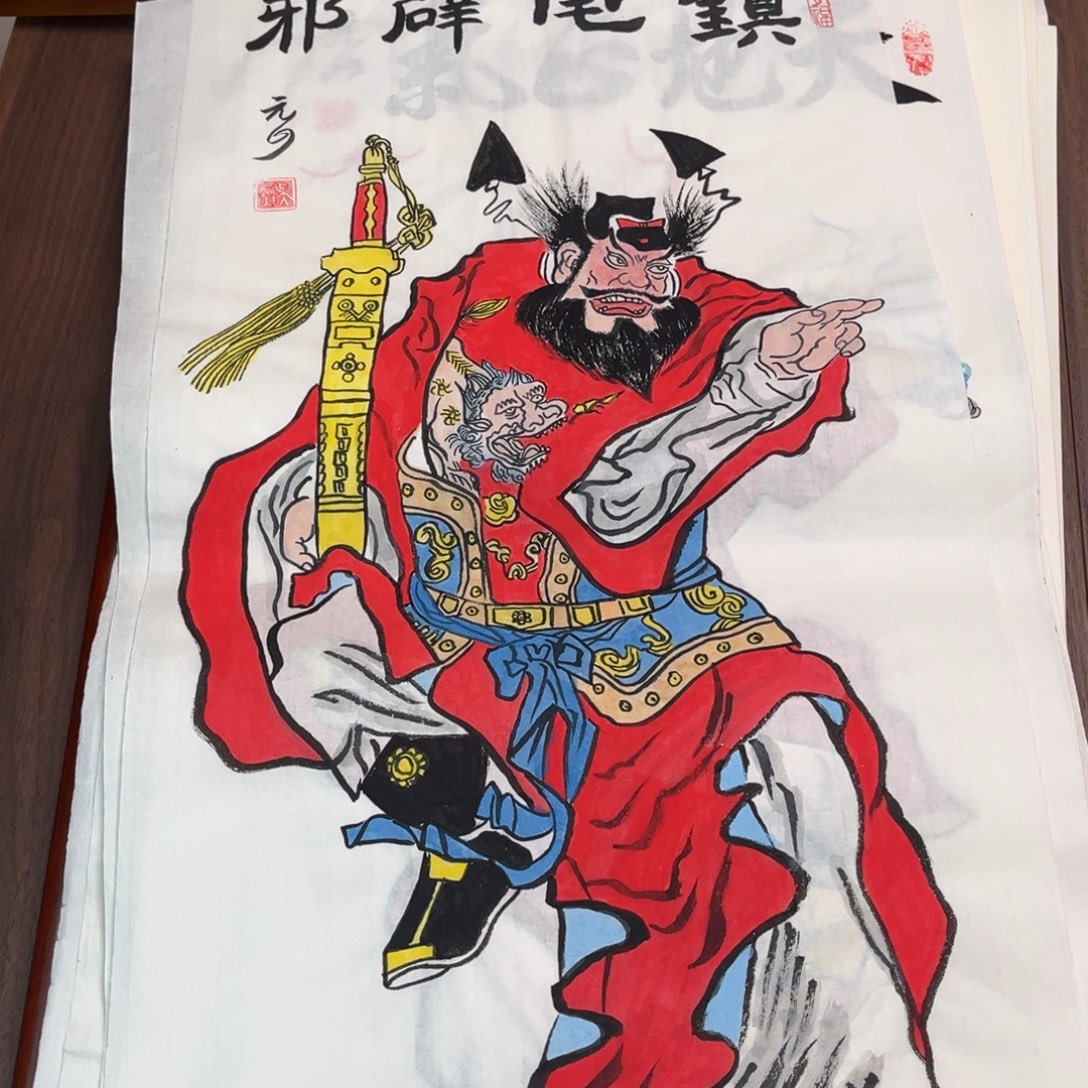 国画纯手绘作品禅意画