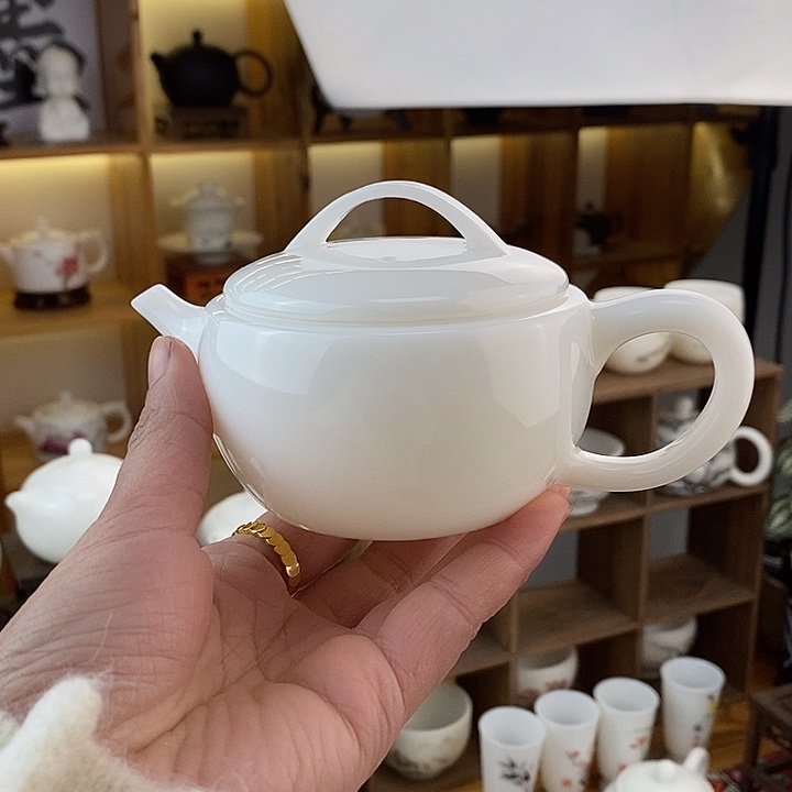 杯一**儿德化陶瓷德化白瓷壶