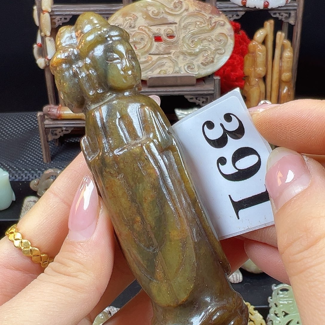 和田玉未镶嵌挂件