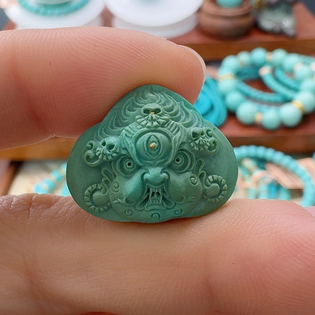 绿松石未镶嵌珠宝半成品