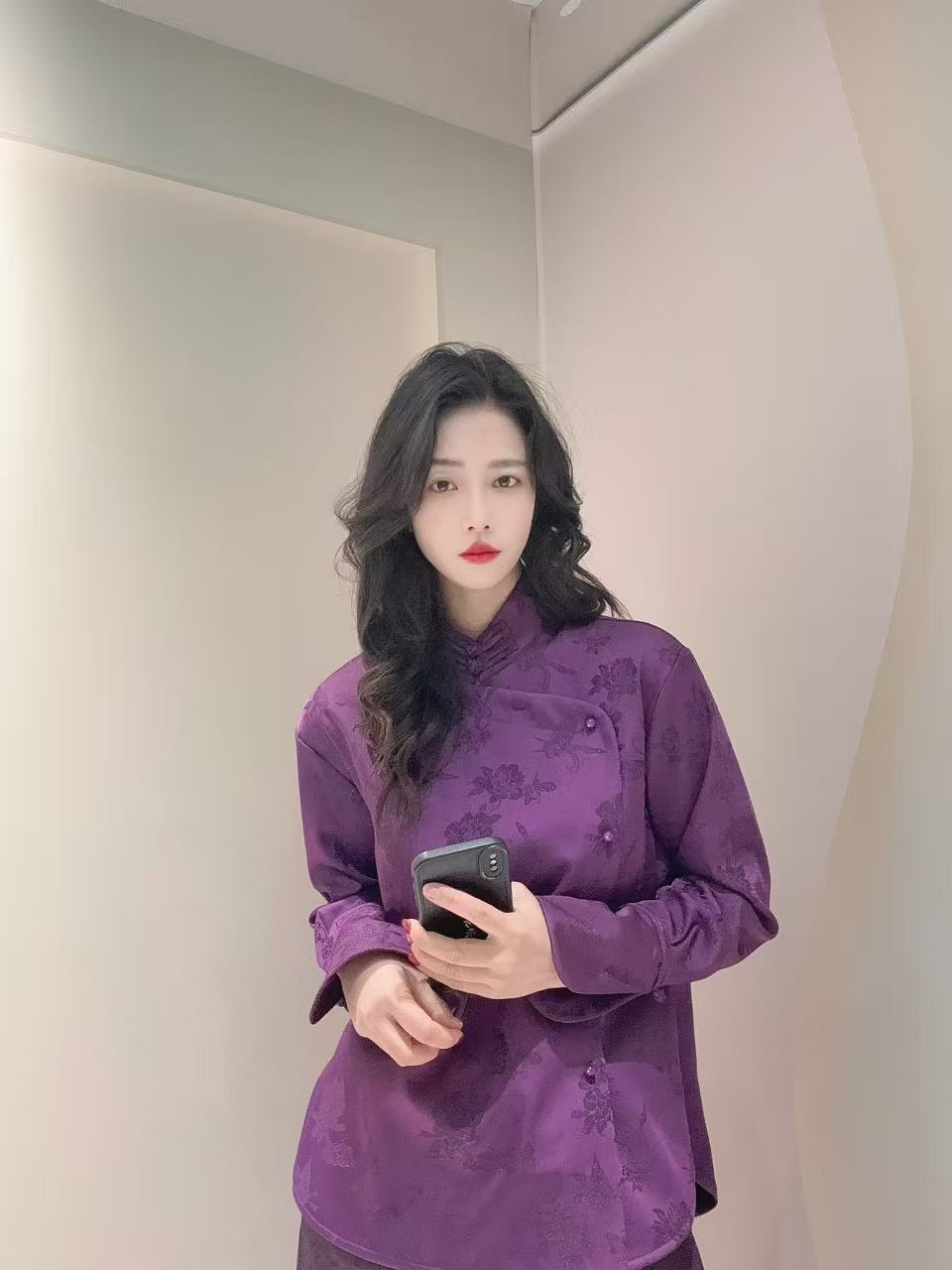 九月  清逸绝尘 新款重工提花显瘦加绒加厚气质衬衣