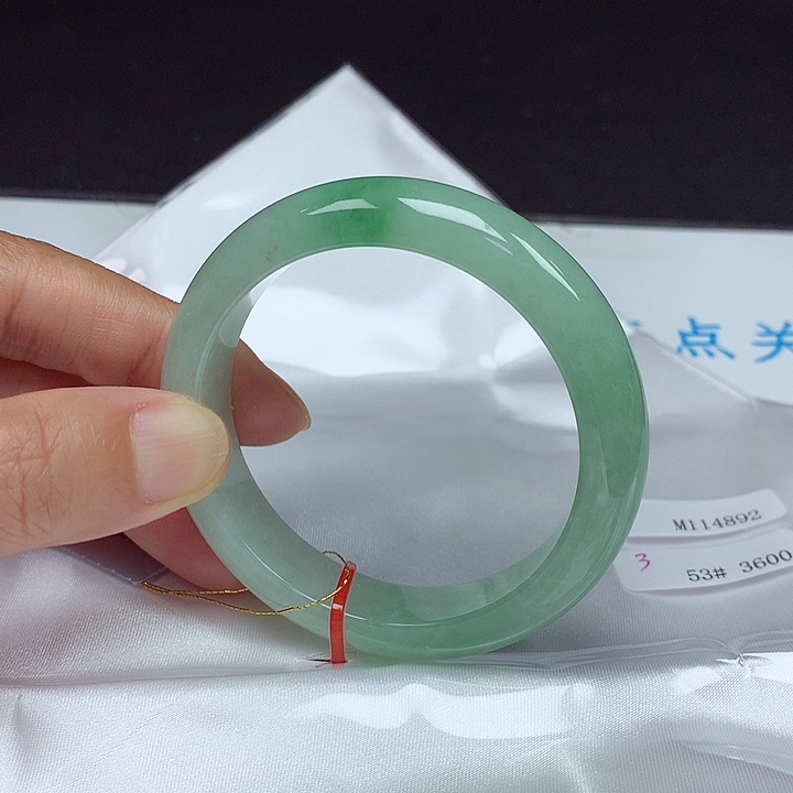 未镶嵌手镯翡翠53圈4892