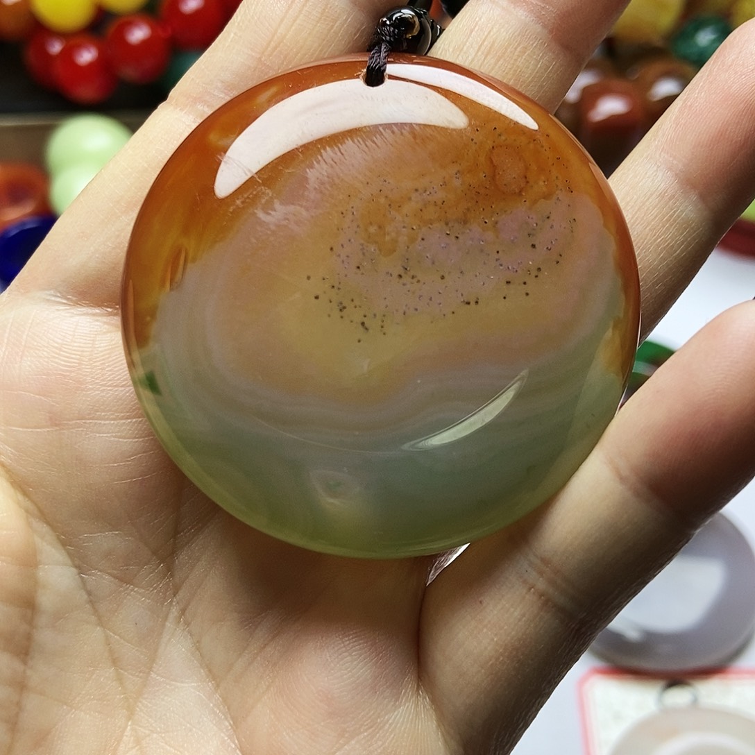 认***知玛瑙/玉髓未镶嵌手链