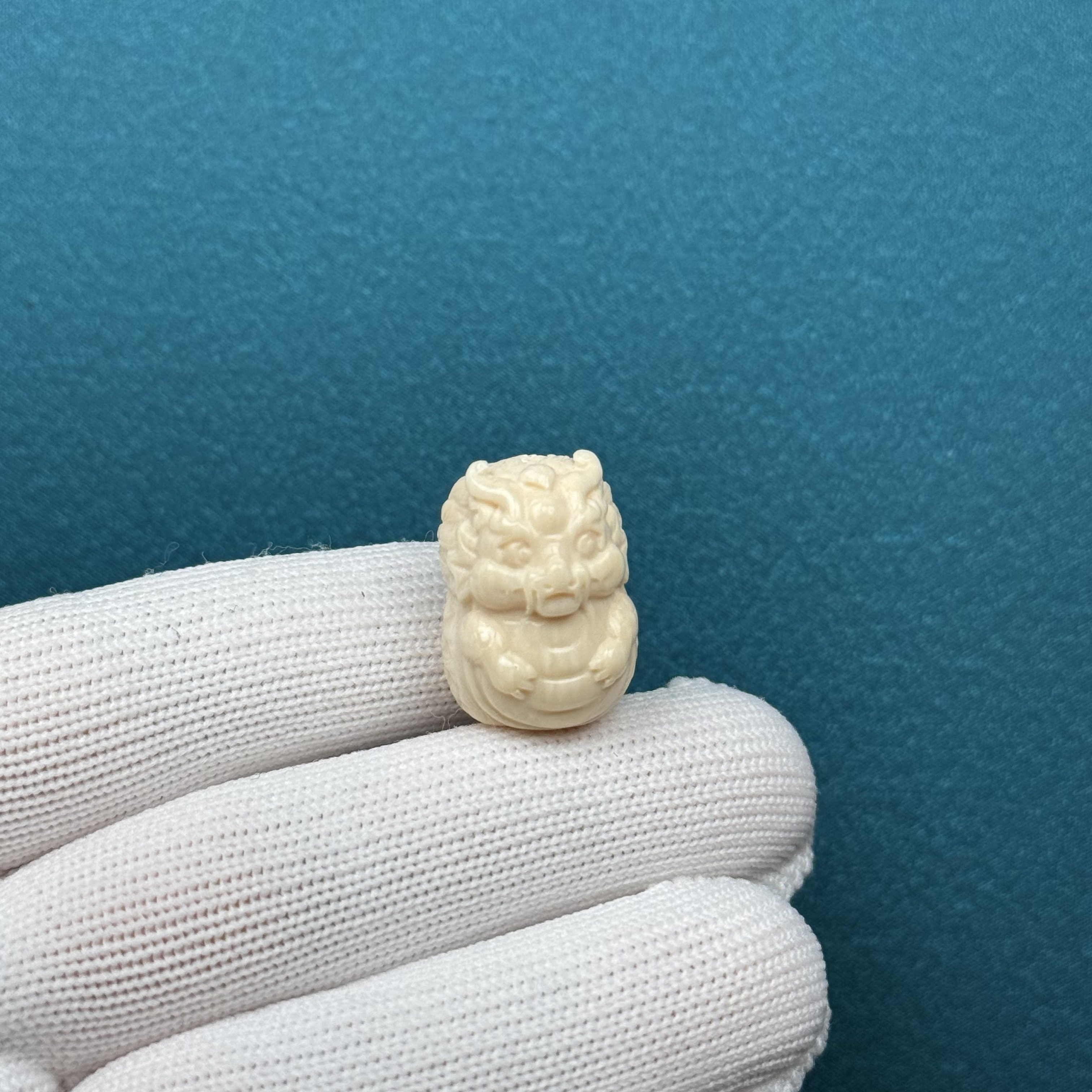  D64-22天然猛犸牙 龙宝宝15.6*22*15mm支持复检假一罚十