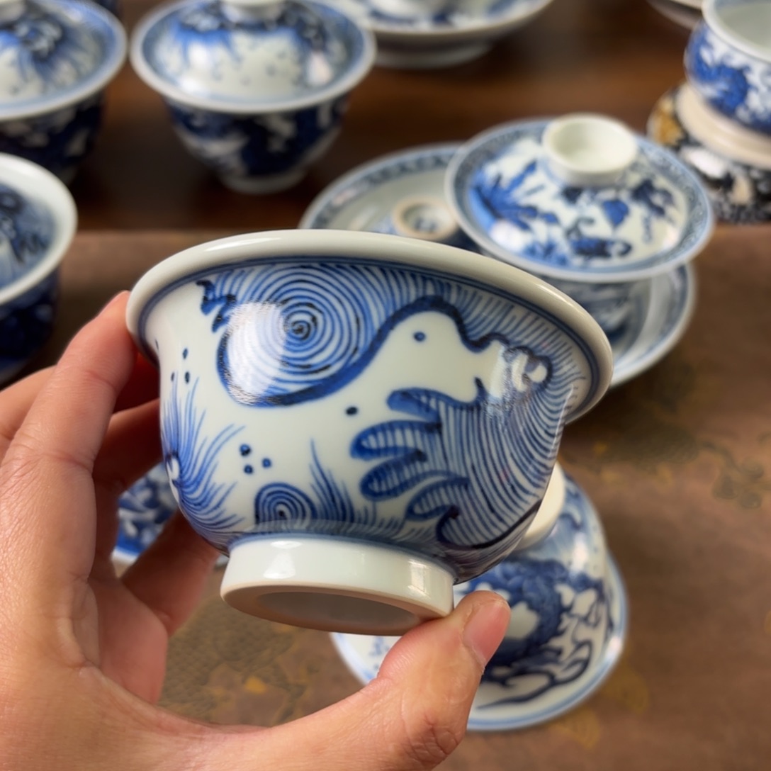 摆件陶瓷景德镇手绘茶器