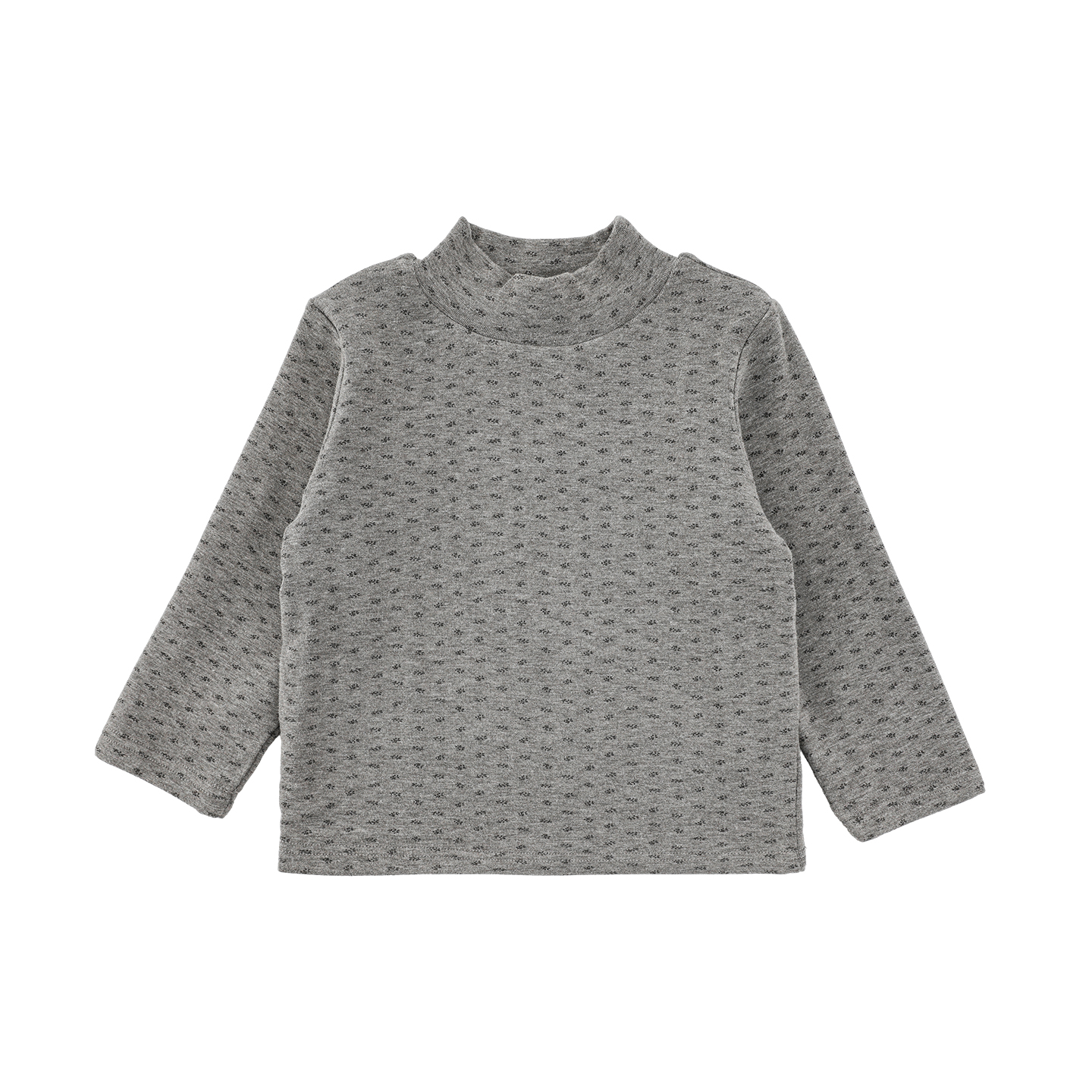 YOEHYAUL/幼悠冬伍波女童童装满印斑点半高领秋冬打底衫D4692-2