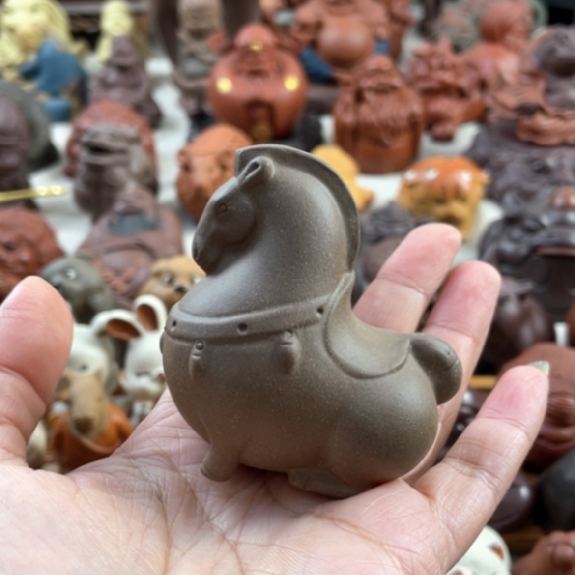 【闪购商品】紫砂茶宠紫砂唐马