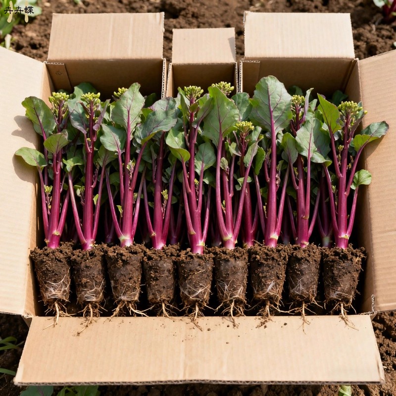 耐寒红菜苔苗湖北洪山早熟红油菜台秧苗十月红秋冬蔬菜苗阳台庭院