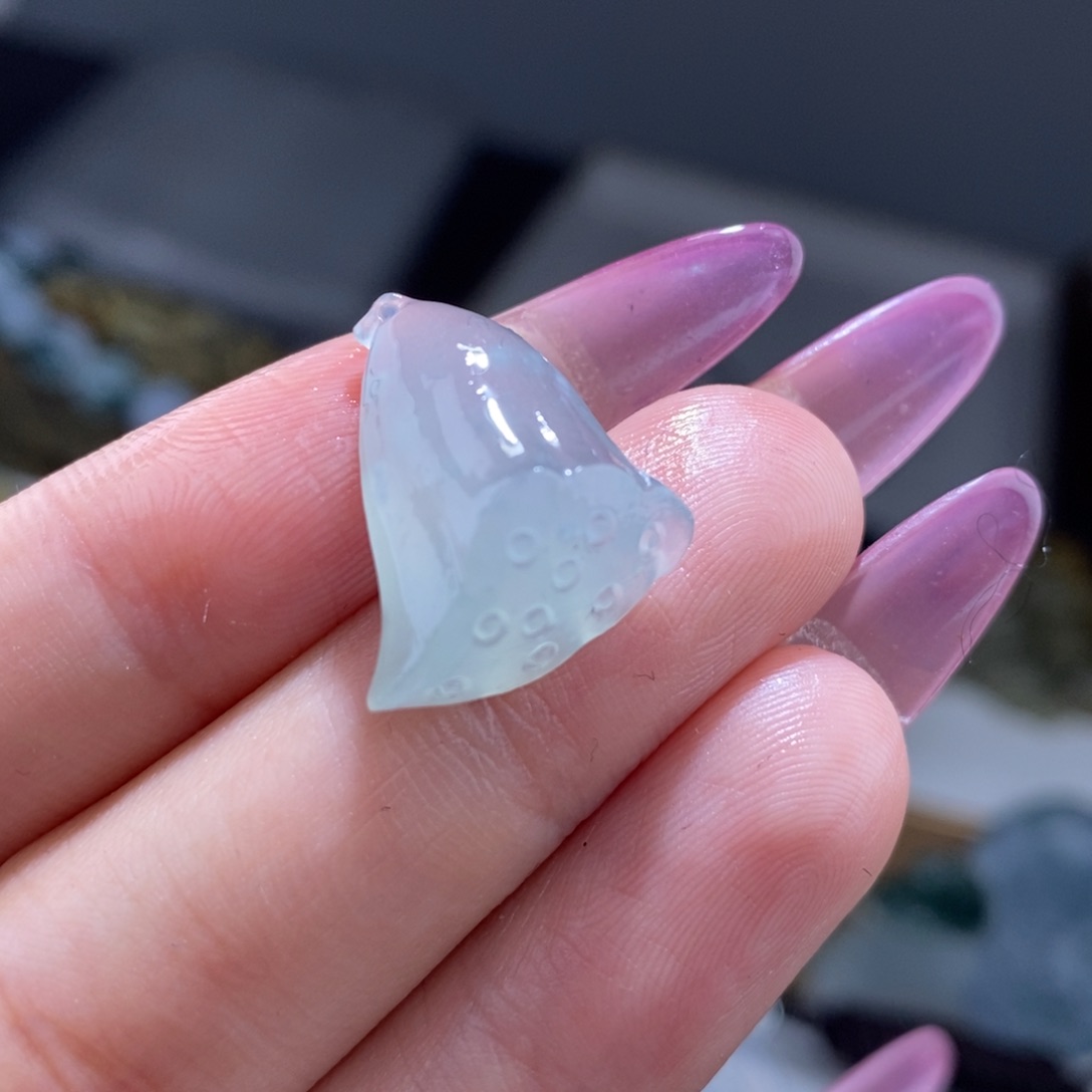 定制翡翠未镶嵌莲蓬