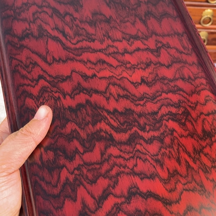 木红酸枝独板托盘