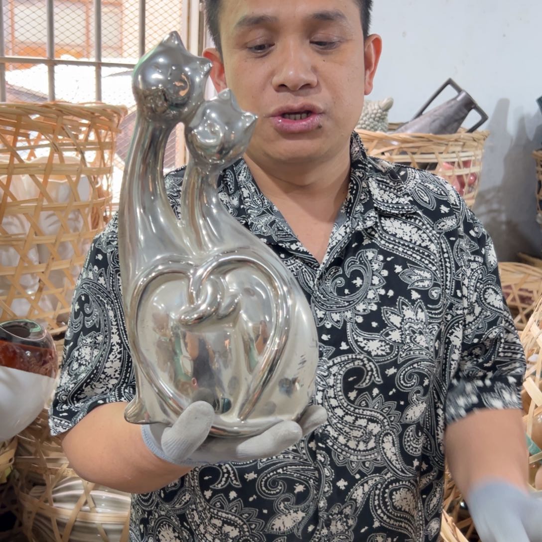 摆件104 号高中低温陶瓷工艺瓶（部分微瑕）