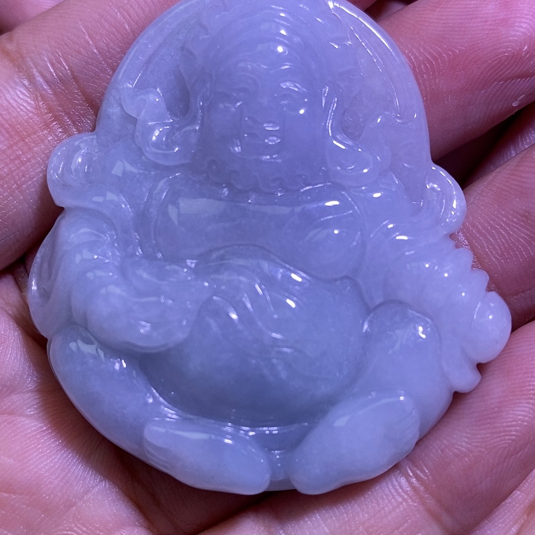 红***轩翡翠未镶嵌颈饰财神