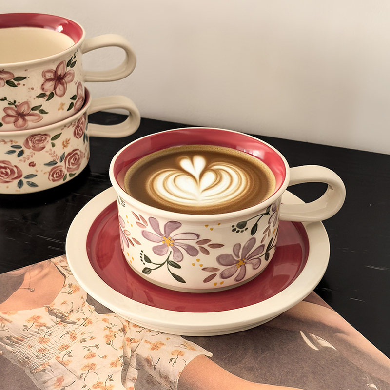 态生活中古风法式陶瓷咖啡杯碟礼盒乔迁结婚礼物高档精致伴手礼