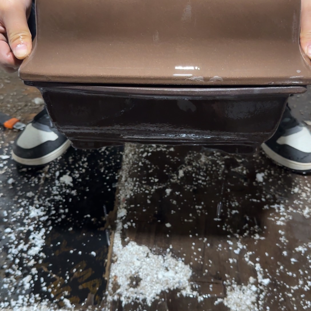 紫砂花盆口径26.18.10口径