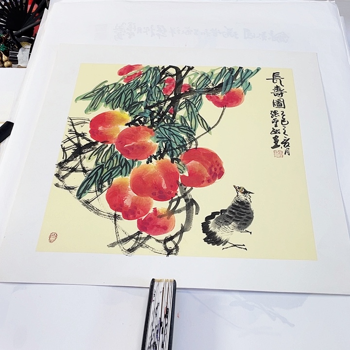 国画张圣敏先生纯手绘作品