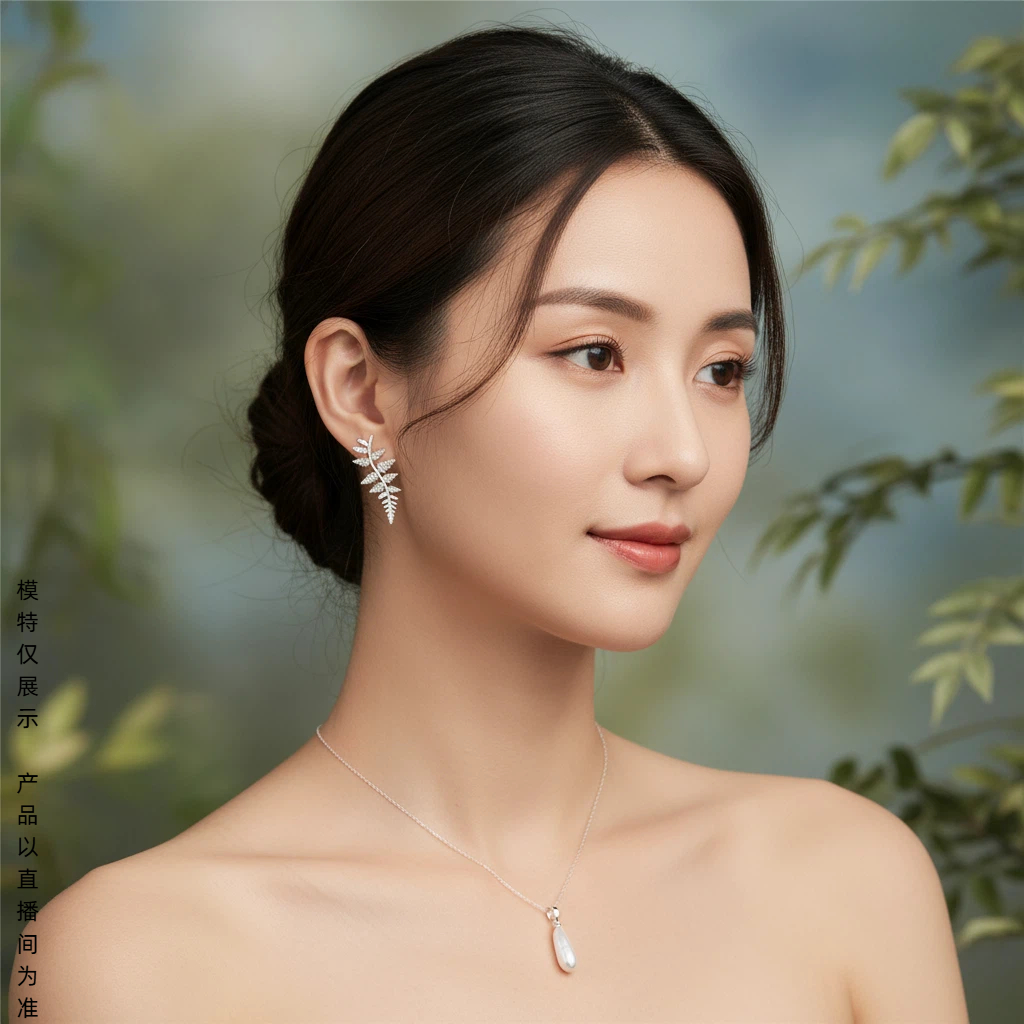 铜合金耳饰 【7940】leye银色款