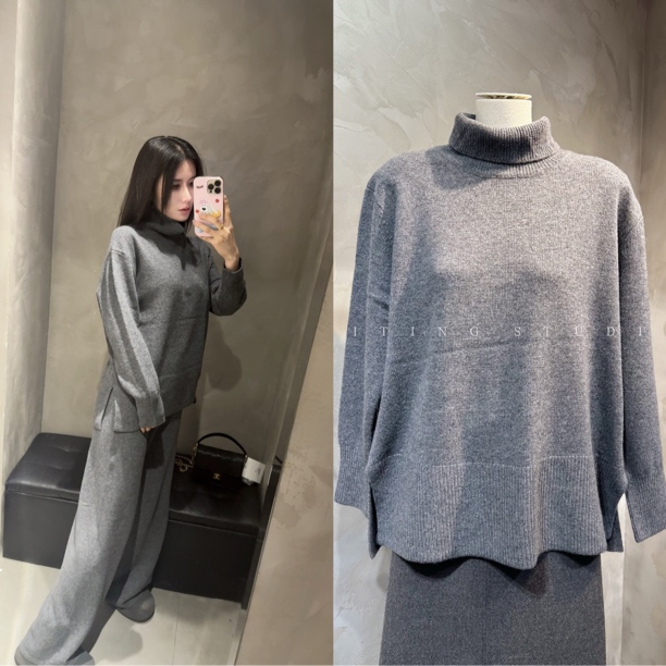 （婷婷同款）高领全羊毛衫6830