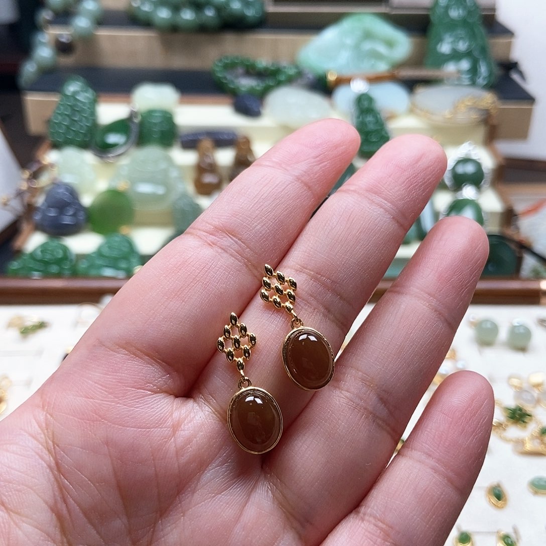 吊坠(不含链)银S925镶嵌和田玉