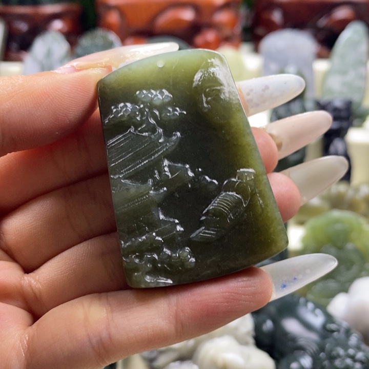 和田玉颈饰未镶嵌