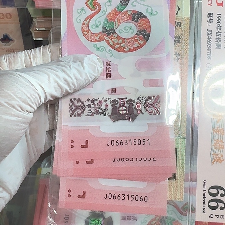 蛇钞纪念钞无47标十5051