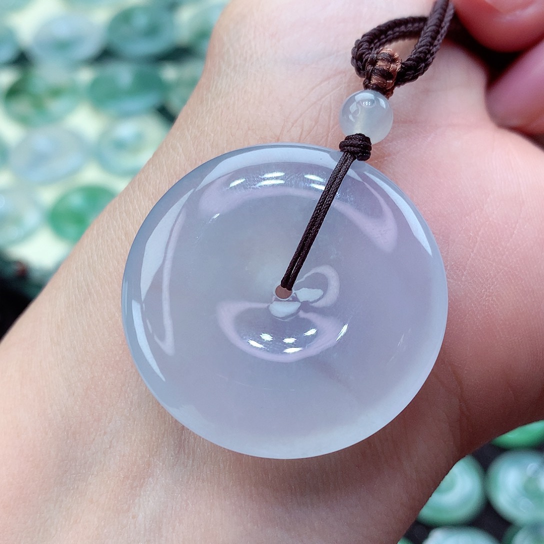 翡翠颈饰未镶嵌28尺寸34.4-6.2