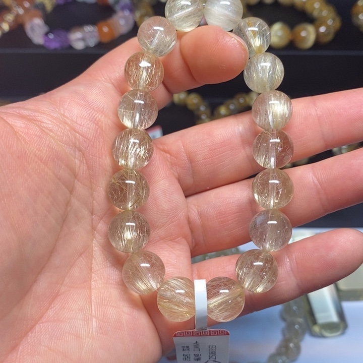 水晶手链未镶嵌?****?天然发晶