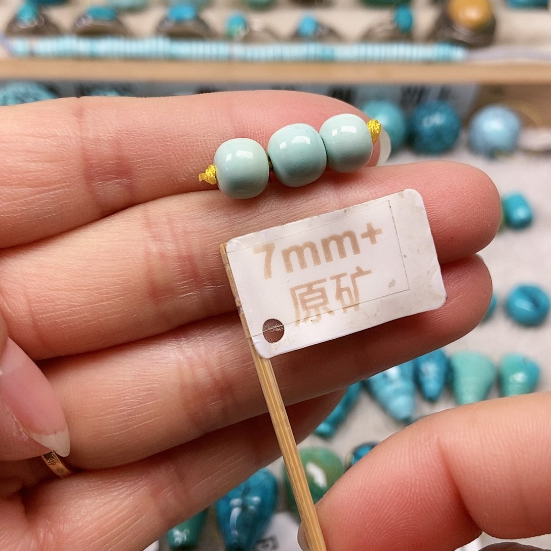未镶嵌绿松石珠宝半成品