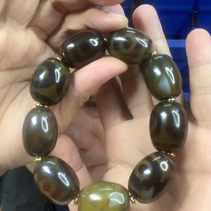 用***9玛瑙未镶嵌手链T20青稞