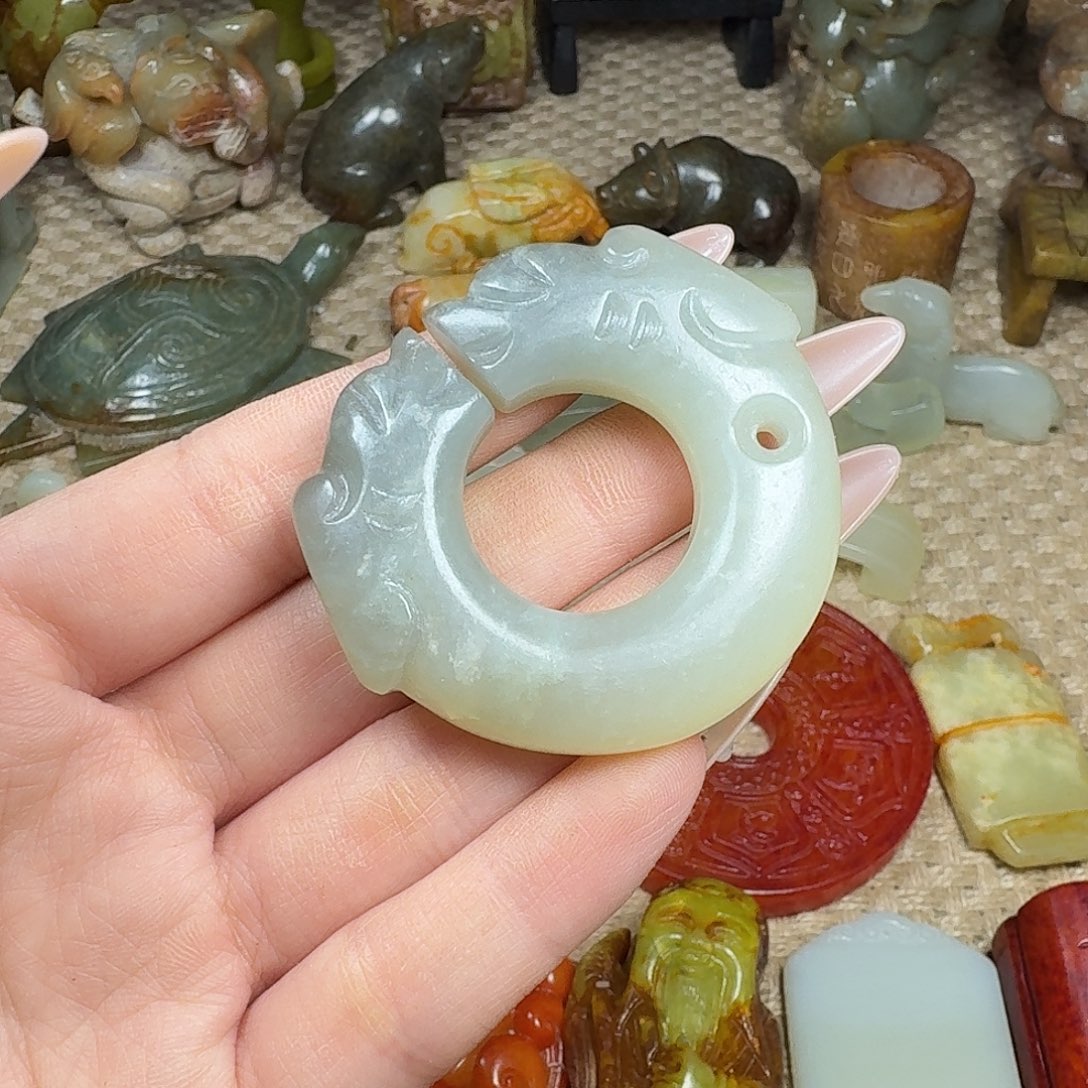 白玉菩提吊坠挂件