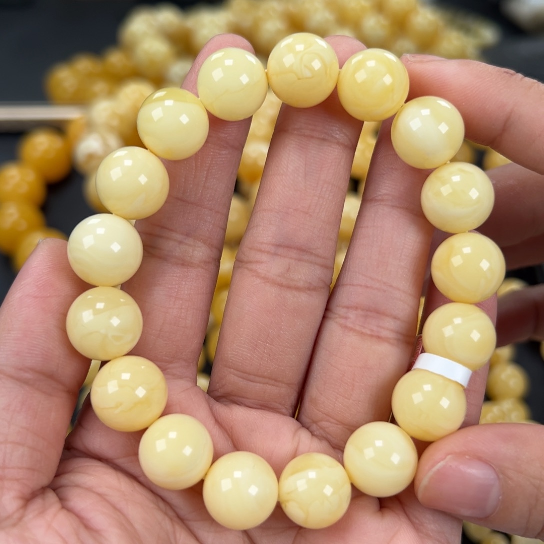 琥珀未镶嵌手链19.7