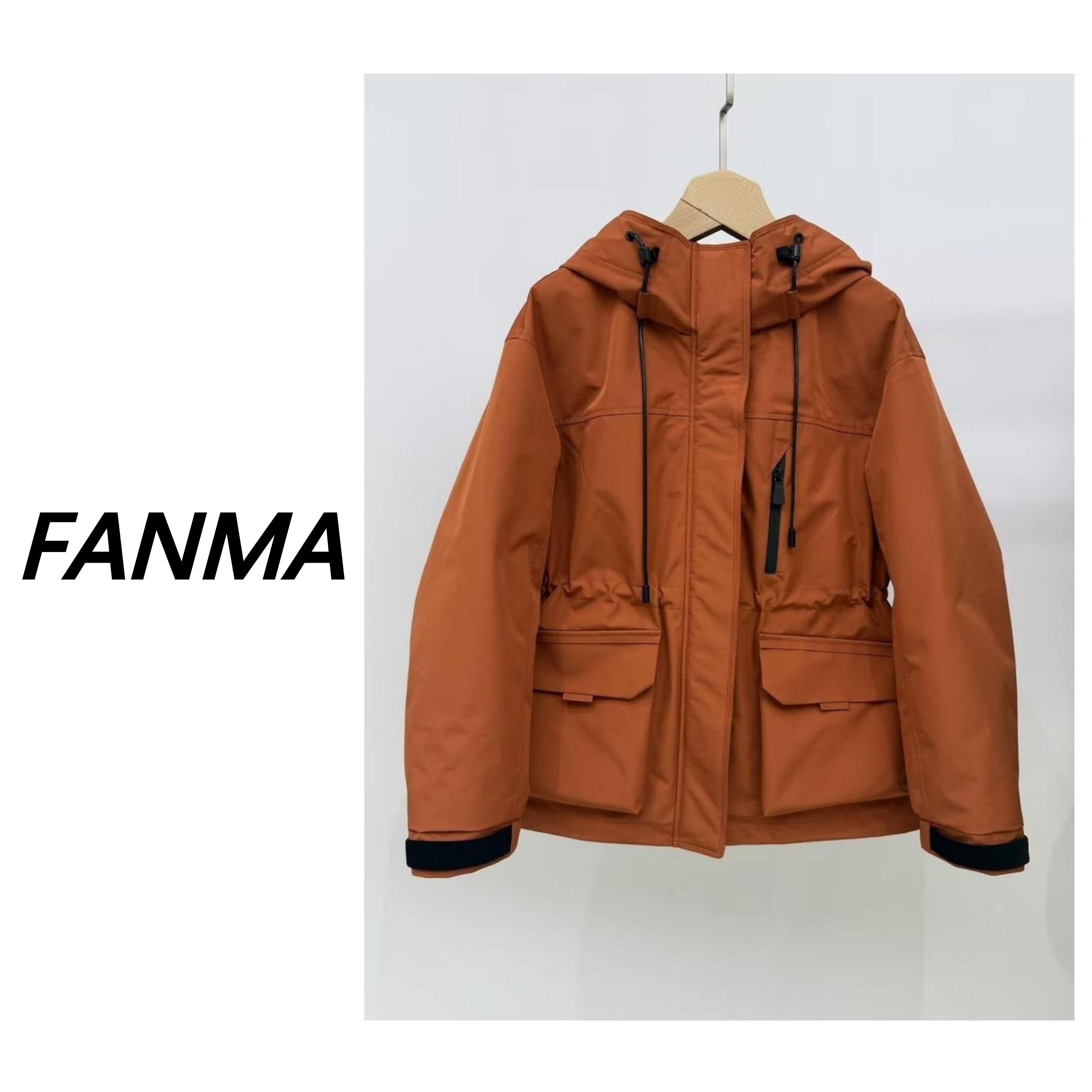 #90白鹅绒# 一手长女款秋冬羽绒冲锋衣 三防连帽外套 F228-58139